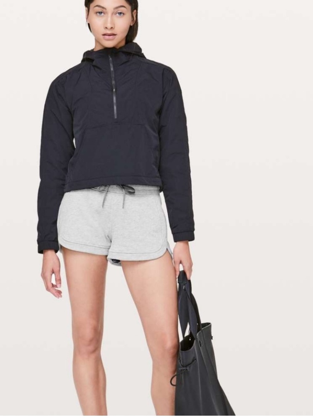 Light Gray Women’s Lounge Shorts with Drawstring - Picture 5 of 5